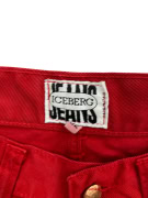 ICEBERG JEANS ΠΑΝΤΕΛΟΝΙ VINTAGE ΜΕ LOGO PATCH ΚΟΚΚΙΝΟ ΑΝΔΡΙΚΟ S