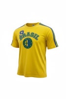 INCOGNITA T-Shirt Vintage "Brasil 9" Κίτρινο Λογότυπο Unisex Size S