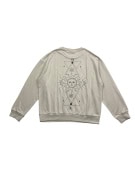 JACK & JONES Felpa girocollo casual con logo grafico beige da uomo XL