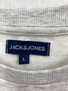 JACK & JONES Crewneck Sweatshirt Casual Logo Grey Men’s L