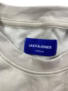 Jack & Jones Felpa girocollo casual con logo beige da uomo L