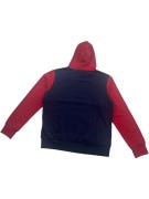 JACK & JONES felpa con cappuccio color-block con logo blu-rosso-bianco da uomo M/L