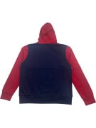 JACK & JONES COLOR-BLOCK HOODIE LOGO PRINT BLUE/RED/WHITE MEN'S MEDIUM/LARGE