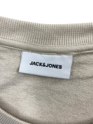 JACK & JONES Φούτερ με Σχέδιο Ήλιο Μπεζ Ανδρικό XL