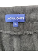 JACK & JONES Παντελόνι Φόρμας Jogger Με Κυκλικό Λογότυπο Μαύρο Ανδρικό XL