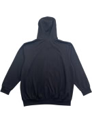 JACK & JONES ΖΑΚΕΤΑ ΜΕ ΚΟΥΚΟΥΛΑ FULL ZIP ΛΟΓΟΤΥΠΟ ΜΑΥΡΗ ΑΝΔΡΙΚΗ 4XL