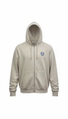 JACK & JONES ΖΑΚΕΤΑ ΜΕ ΚΟΥΚΟΥΛΑ SURF LOGO BEIGE ΑΝΔΡΙΚΗ 4XL