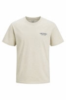 JACK AND JONES T SHIRT MINIMAL CREAM UOMO PRE OWNED XL