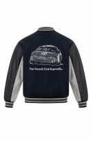 JACK DANIELS VARSITY JACKET BLACK GREY MEN PRE OWNED XL