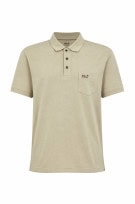 JACK WOLFSKIN POLO SHIRT MINIMAL BEIGE MEN PRE OWNED XL