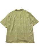 JAMAICA JAXX VINTAGE SHIRT SATIN OLIVE MEN PRE OWNED L