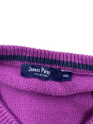 James Pringle Collection Πλεκτή Μπλούζα Classic Logo Μωβ Ανδρική XXL