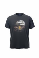 JANSPORT GRAPHIC TEE STREETWEAR FADED BLACK UNISEX PRE OWNED L