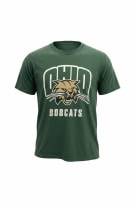 JANSPORT T-Shirt OHIO BOBCATS VINTAGE Λογότυπο Πράσινο UNISEX Medium pre-owned