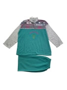 Jardin d’Hiver Vintage Tracksuit Set With Embroidered Logo Multicolor Green-Grey Unisex XL