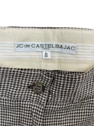 JC de Castelbajac Παντελόνι Houndstooth Vintage Καφέ-Λευκό Γυναικείο S