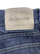 JECKERSON Jeans slim fit casual con logo blu scuro da uomo L