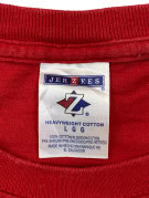 JERZEES T SHIRT COLLEGIATE ΚΟΚΚΙΝΟ UNISEX PRE OWNED L