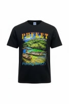 JOLIGOLF T-Shirt Vintage "Phuket Patong Beach" Μαύρο Unisex Size L