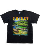 JOLIGOLF T-Shirt Vintage "Phuket Patong Beach" Μαύρο Unisex Size L