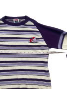 JONK SWEATER RETRO STRIPED PURPLE WOMENS PRE OWNED S