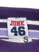 JONK SWEATER RETRO STRIPED PURPLE WOMENS PRE OWNED S