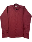 JOOP CAMICIA MINIMAL BORDEAUX UOMO PRE OWNED M
