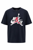 JORDAN GRAPHIC TEE STREETWEAR NAVY MEN PRE OWNED XL