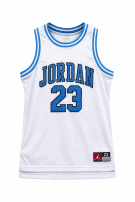 JORDAN BASKETBALL JERSEY RETRO WHITE MALE PRE OWNED S
