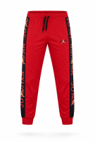 JORDAN TRACK PANTS STREETWEAR RED MENS PRE OWNED L