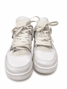Air Jordan 4 Retro GS Pure Money 2017 SNEAKERS RETRO WHITE UNISEX PRE OWNED 40