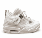 Air Jordan 4 Retro GS Pure Money 2017 SNEAKERS RETRO WHITE UNISEX PRE OWNED 40