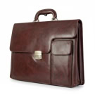 Cartella professionale in pelle marrone / Borsa da lavoro