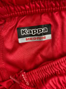 Kappa Pantaloncini sportivi da uomo con logo vintage rossi M
