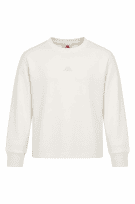 KAPPA FELPA GIROCOLLO MINIMAL OFF WHITE UOMO PRE OWNED M
