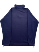 KAPPA felpa in pile con zip 1/4 logo blu unisex XL