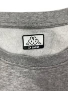 KAPPA ΦΟΥΤΕΡ SWEATSHIRT CASUAL LOGO ΓΚΡΙ ΑΝΔΡΙΚΟ XXL