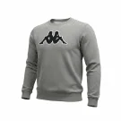 KAPPA ΦΟΥΤΕΡ SWEATSHIRT CASUAL LOGO ΓΚΡΙ ΑΝΔΡΙΚΟ XXL