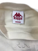 Kappa Felpa Vintage con Logo Ricamato Ecru Unisex M