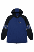 90s KAPPA HOODIE STREETWEAR BLUE BLACK MEN PRE OWNED XL
