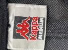 90s KAPPA PANTALONI TRACK MODERNI NERO E GRIGIO UOMO PRE OWNED M