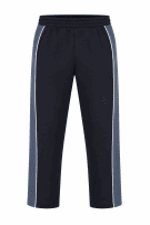 90s KAPPA PANTALONI TRACK MODERNI NERO E GRIGIO UOMO PRE OWNED M
