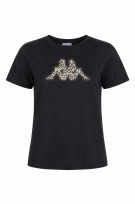 KAPPA T SHIRT GRAPHIC ΜΑΥΡΟ ΓΥΝΑΙΚΕΙΟ PRE OWNED S