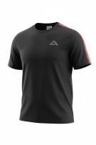 KAPPA T-SHIRT ΜΕ ΡΙΓΑ ΛΟΓΟΤΥΠΟ ΜΑΥΡΟ ΑΝΔΡΙΚΟ XL-2XL