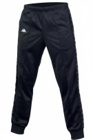 KAPPA TRACK PANTS SPORTSWEAR BLACK UNISEX PRE OWNED
