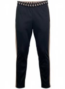 Kappa x Tezenis Black Leggings with Beige Stripes Women’s Size L