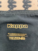 Kappa x Tezenis Black Leggings with Beige Stripes Women’s Size L