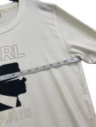 KARL LAGERFELD FELPA STREETWEAR ECRU WOMAN PRE OWNED
