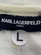 KARL LAGERFELD FELPA STREETWEAR ECRU WOMAN PRE OWNED