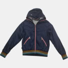 Kelto Wind Design Jacket Windproof Hooded Navy Men's